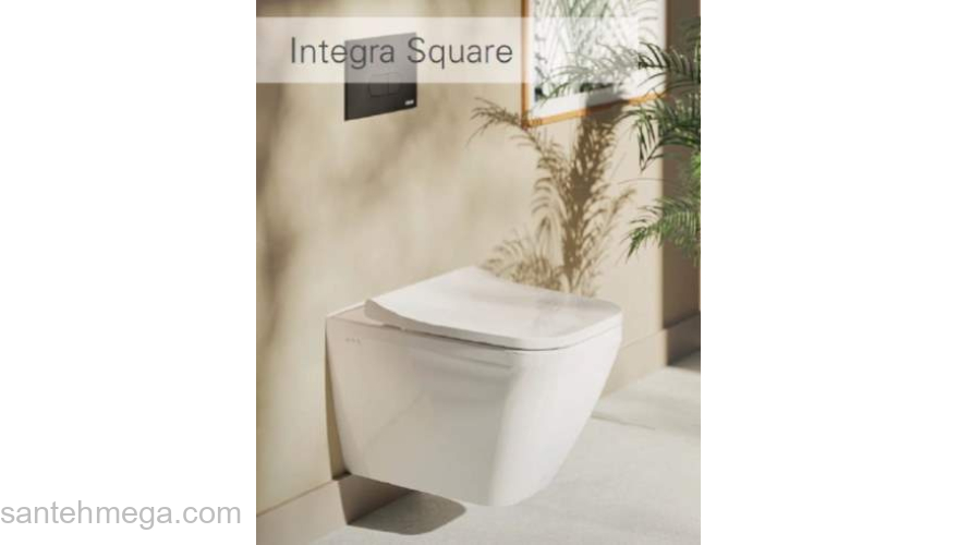 Подвесной унитаз VITRA Integra Square безободковый 7082B003-0075. Фото