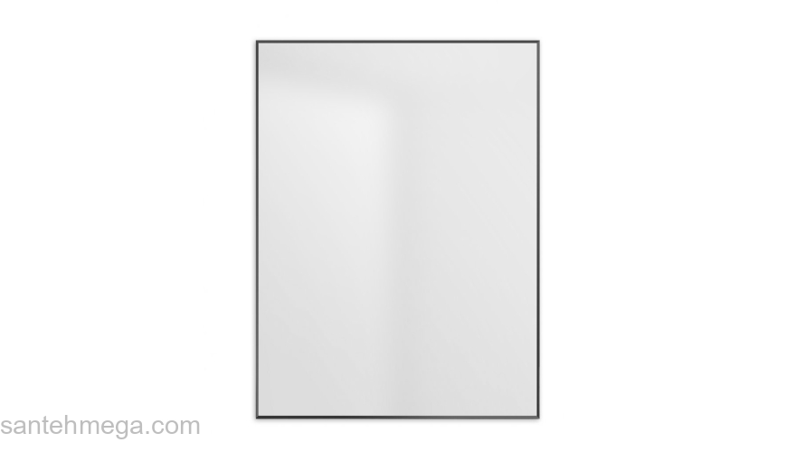 Зеркало в алюминиевой раме BELBAGNO SPC-AL-600-800 Nero. Фото