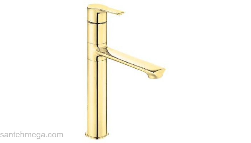 Смеситель для раковины ECA LUNA высокий (золото) 102808949EX. Фото