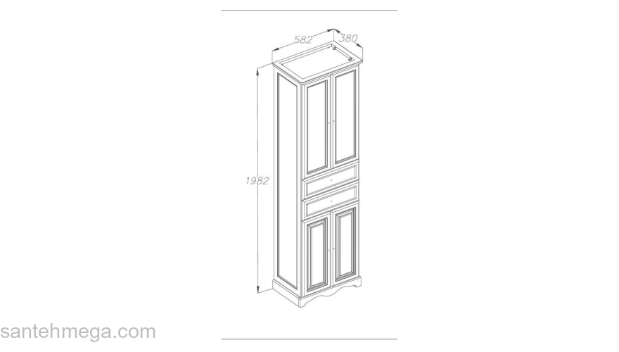 Пенал OPADIRIS Риспекто 60 P-OP-RISIV60. Фото