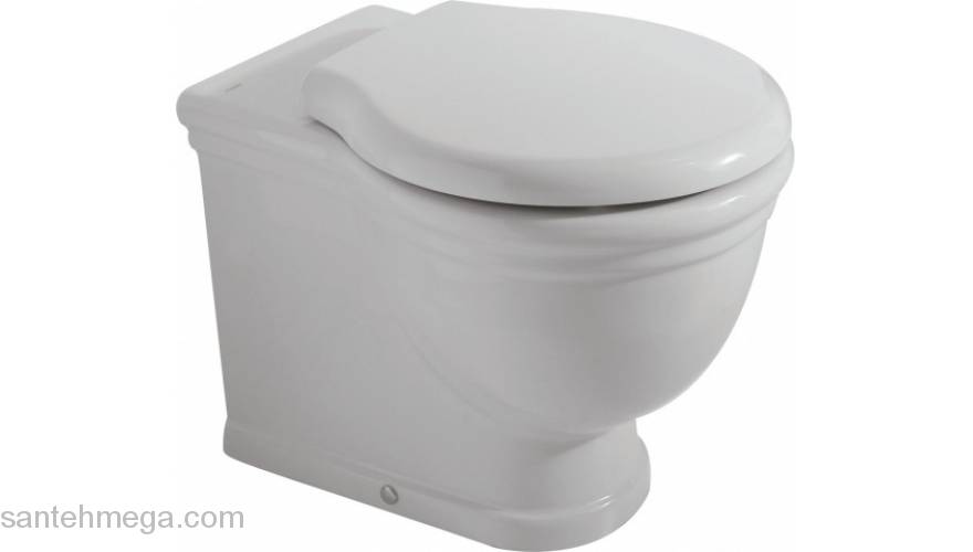 Унитаз приставной CERAMICA GLOBO SPA Paestum Vasi e Bidet 57.38 PA025.BI. Фото