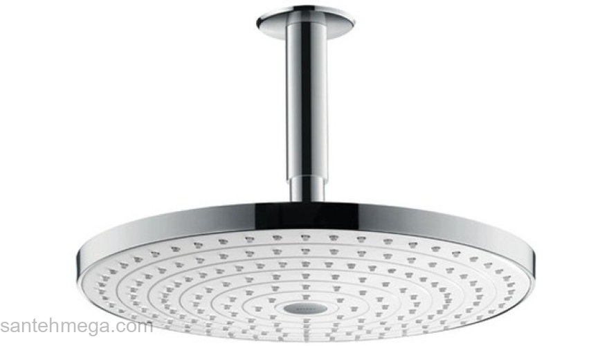 Верхний душ Hansgrohe Raindance Select 300 2jet белый/хром 27337400. Фото