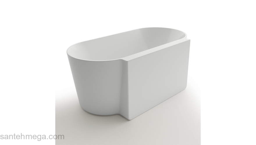 Ванна акриловая Azario MEDFORD 1700х800х580 пристенная, в комплекте с сифоном и металлической рамой MED17080. Фото