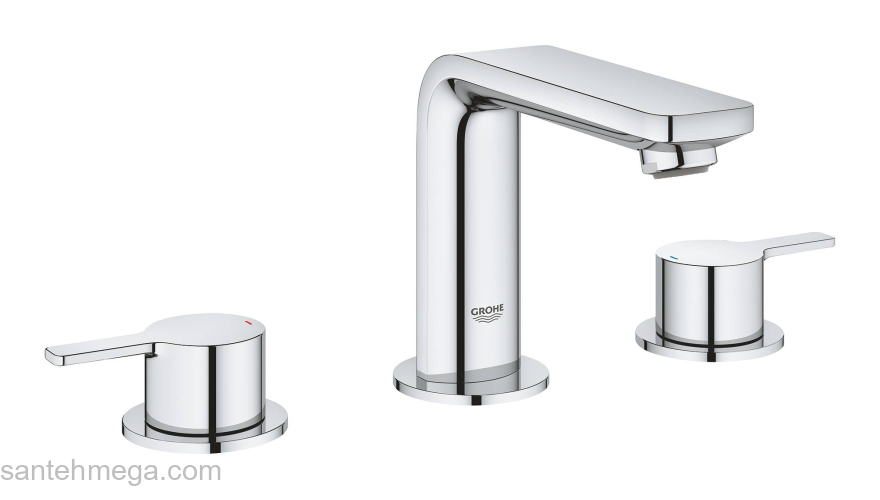 GROHE 20304001 Lineare New Смеситель для раковины на 3 отверстия с низким изливом. Фото