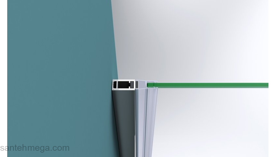 Душевая дверь BELBAGNO KRAFT-B-12-60/40-C-Cr-L. Фото