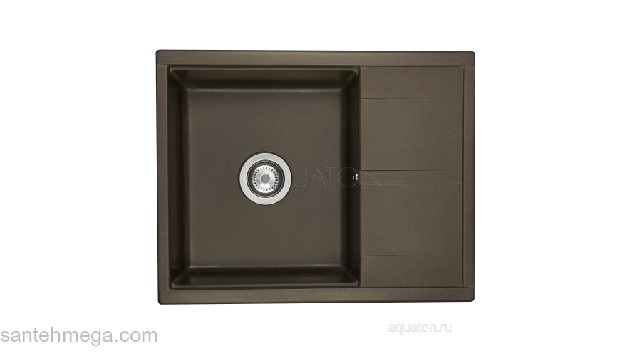 Мойка для кухни Aquaton Делия 65 кофе 1A718632DE280. Фото