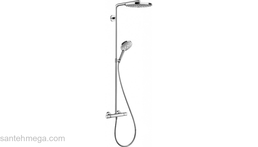 Душевая система Hansgrohe Raindance Select S 240 2 jet Showerpipe хром 27129000. Фото