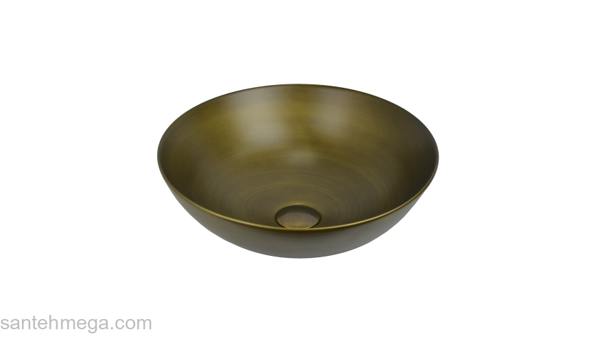 Раковина накладная 40х40 Bronze De Luxe Sphera 6203. Фото