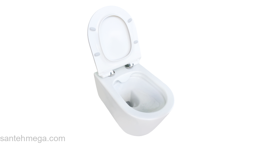 Унитаз подвесной безободковый с сиденьем EVA GOLD SM9315. Фото