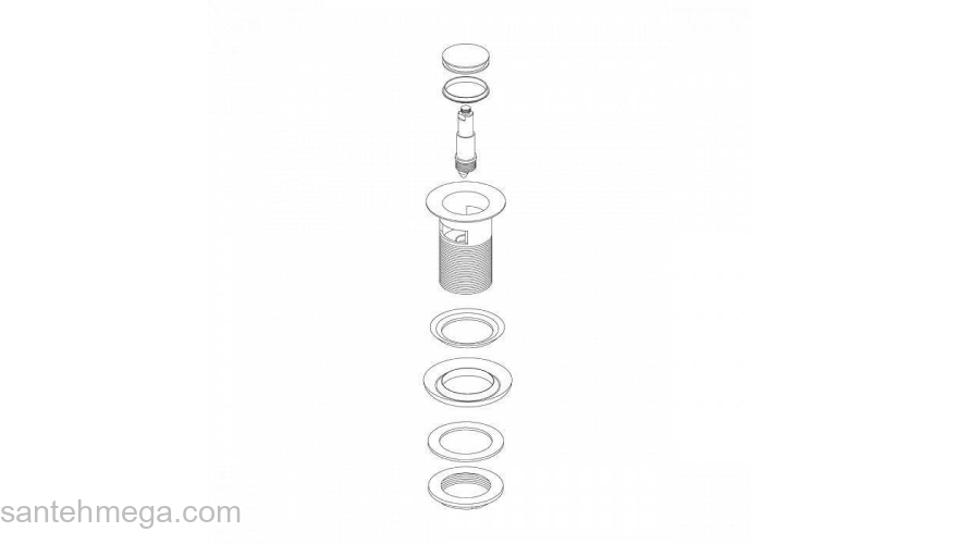 Выпуск для умывальника Slide черный IDDIS SLIB000i88. Фото