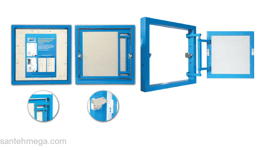 Люк ревизионный под плитку LYUKER K 40/40. Фото