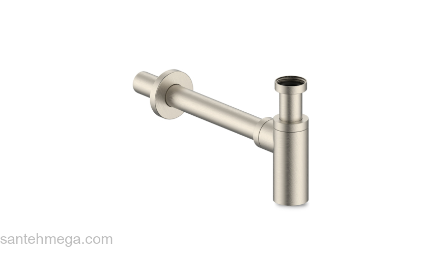 Бутылочный сифон для умывальника сатин Optima Home IDDIS OPTBN00i84. Фото