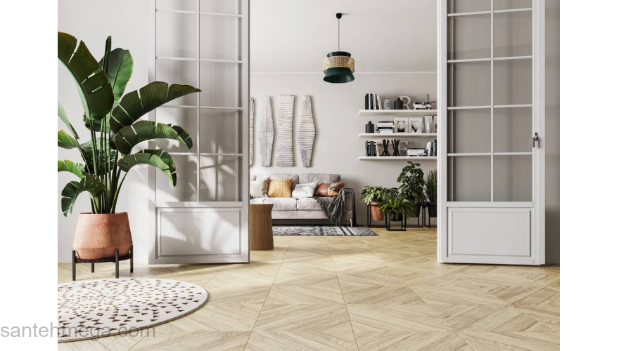 CERSANIT 16202 Керамический гранит Vista 420х420 бежевый рельеф. Фото