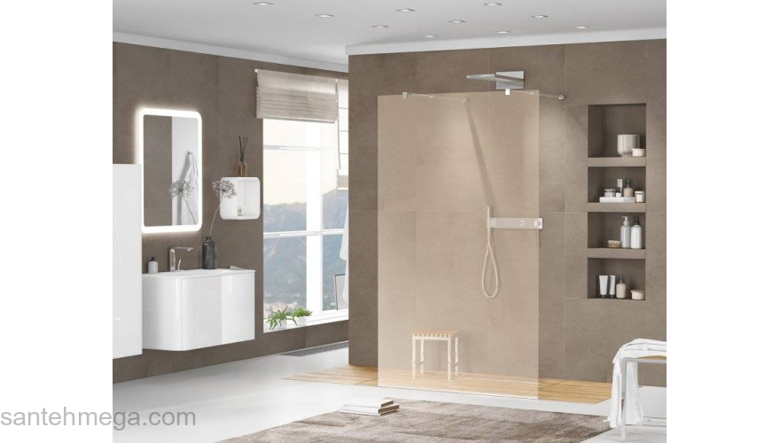 Душевая перегородка CEZARES Liberta LIBERTA-L-2-90-BR-Cr