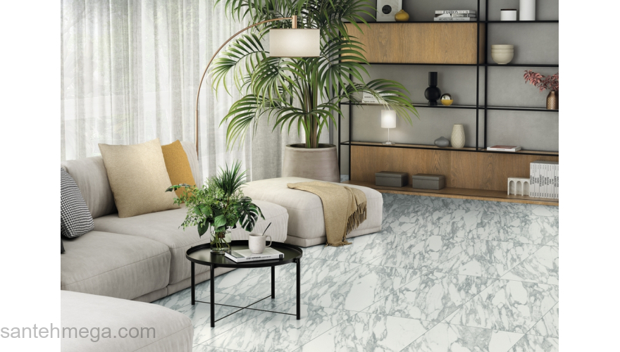 COLISEUMGRES 610010002133 Керамический гранит Уффици 450х900 уайт. Фото