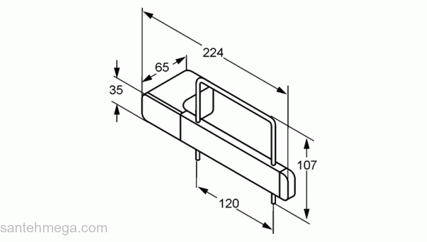 Бумагодержатель KLUDI Е2 4997105 для ванной комнаты. Фото