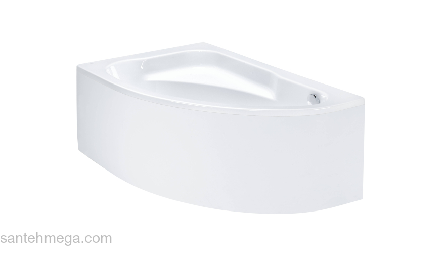 Ванна ROCA Welna 160x100 L асимметричная белая ZRU9302997. Фото