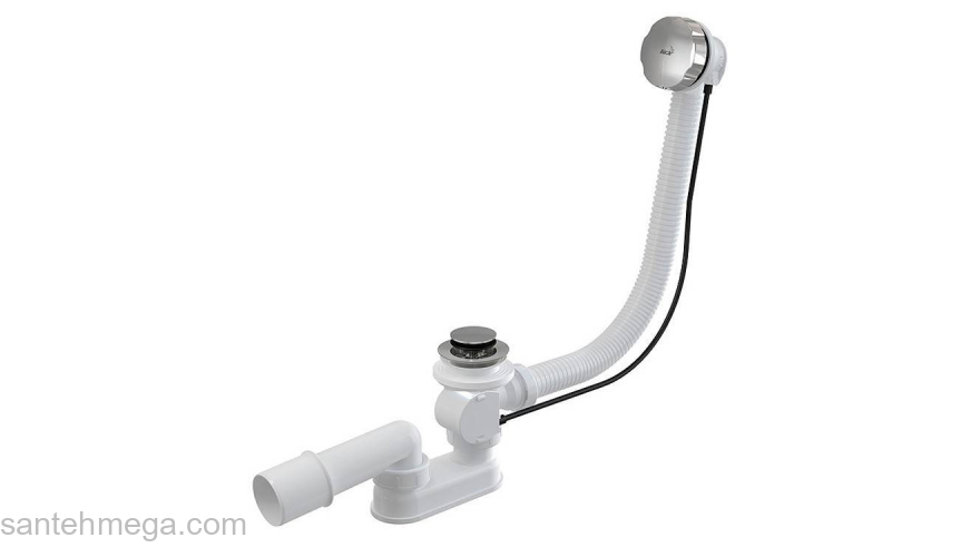 Слив-перелив ALCAPLAST A55K-100-RU-01 (100 см). Фото