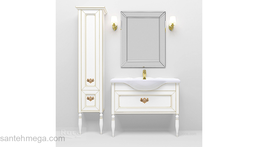 Тумба под раковину ROCA America Evolution L 105 дуб молочный ZRU9302945. Фото