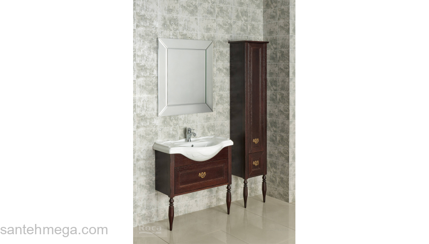 Тумба под раковину ROCA America Evolution L 105 дуб тёмный шоколад ZRU9302944. Фото