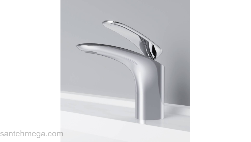 Смеситель для раковины с донным клапаном AM.PM Sensation F3082164. Фото