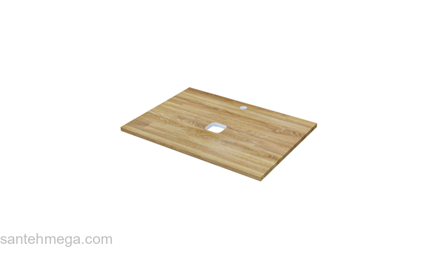 Столешница натуральный дуб срощенный 70 см золотистый Optima Home IDDIS OPH70N0i89. Фото