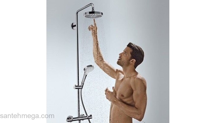 Душевая стойка Hansgrohe Croma Select E 180 2jet Showerpipe 27352400. Фото