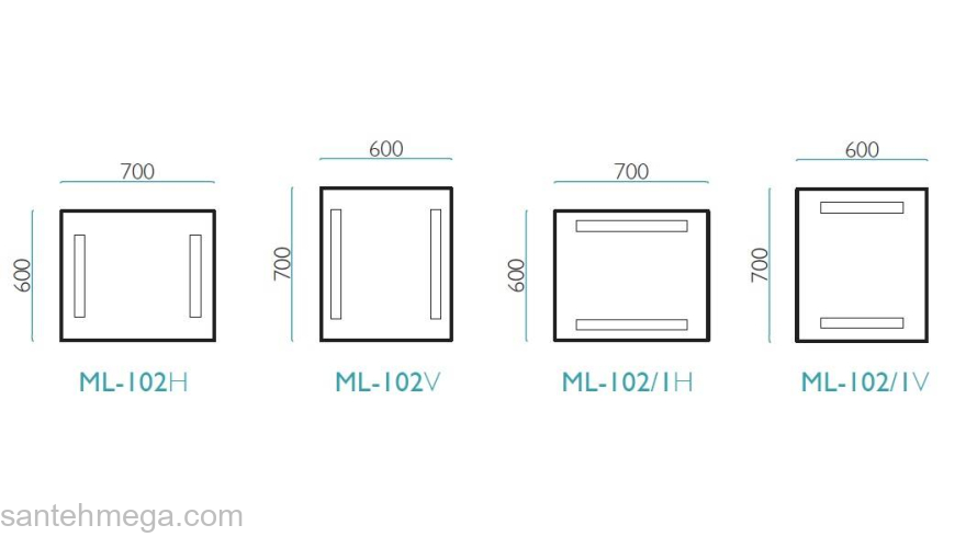 Зеркало МИР СТЕКЛА ML-102/1. Фото