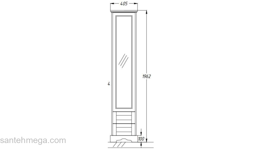 Пенал OPADIRIS Лучия 40 P-OP-LUCN40. Фото