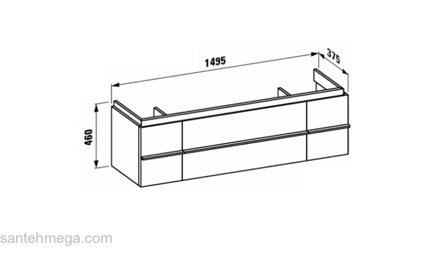 Тумба под раковину LAUFEN Palace 4.0135.4.075.463.1. Фото