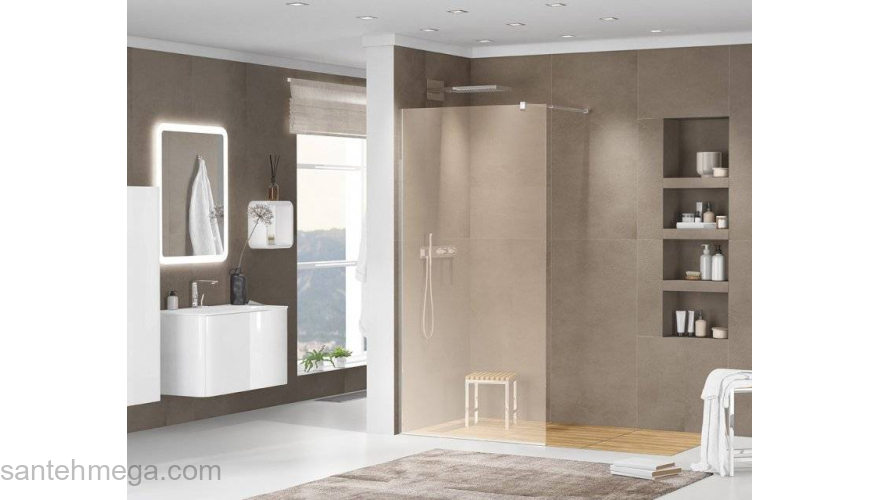 Душевая перегородка CEZARES Liberta LIBERTA-L-1-110-BR-Cr