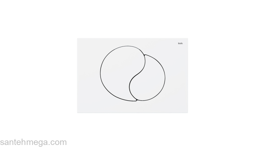 Клавиша смыва универсальная белая Unifix 002 IDDIS UNI02MWi77. Фото