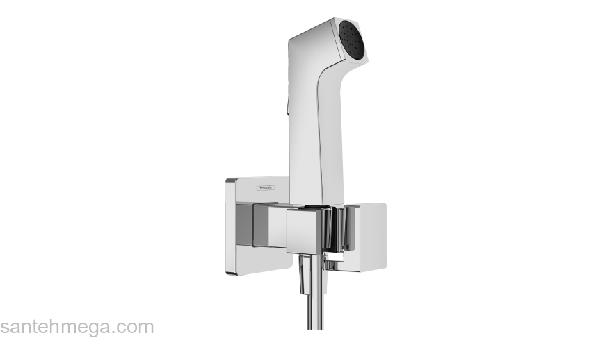 Гигиенический душ Hansgrohe E 1 jet EcoSmart+ со смесителем (внешняя часть), хром 29233000. Фото