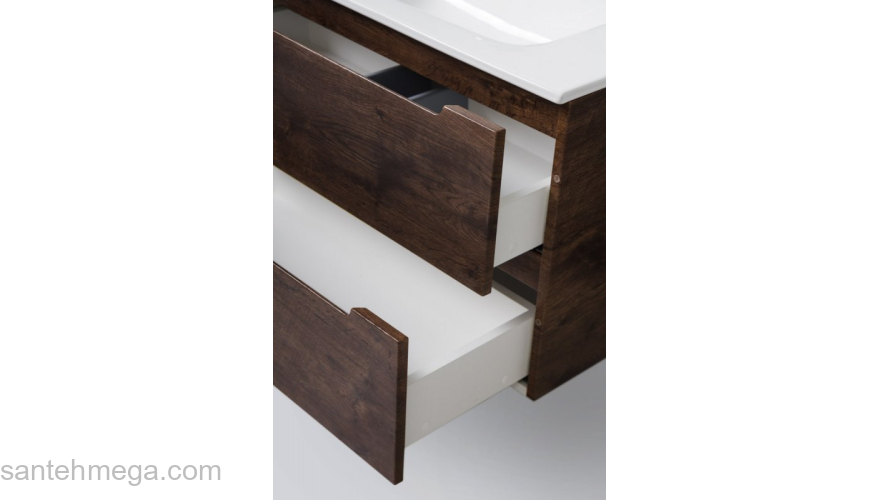 Тумба под раковину подвесная BELBAGNO ETNA39-600/390-2C-SO-RW-P Rovere Moro. Фото