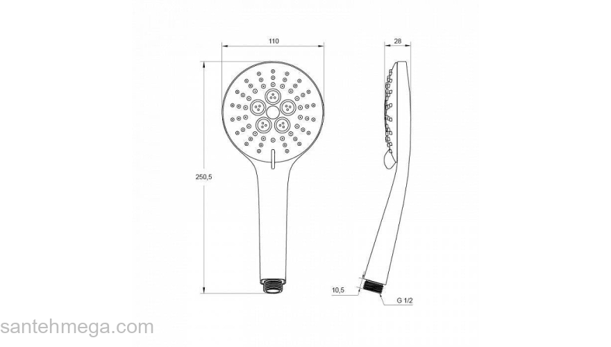 Душевая лейка 070 IDDIS 0703F00i18. Фото