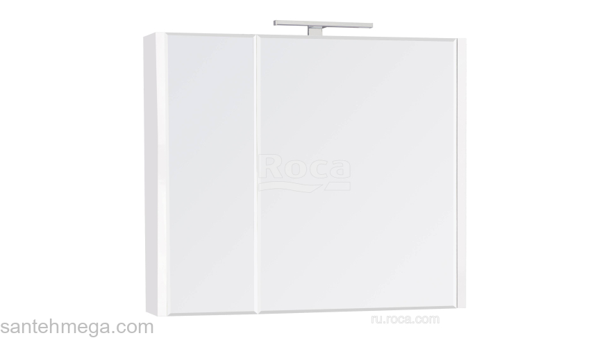 Зеркальный шкаф ROCA Etna 80 белый глянец 857304806. Фото