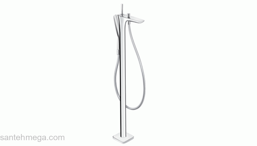 Смеситель для ванны напольный HANSGROHE PuraVida 15473000. Фото