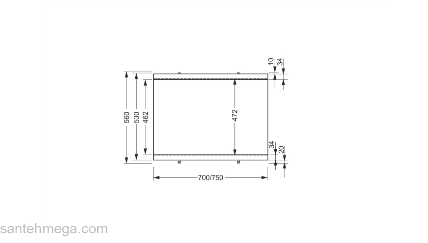 CERSANIT Панель для акриловых ванн UNIVERSAL 70 Type Click PB-TYPE2*70. Фото