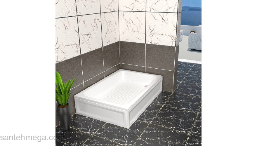 Душевой поддон прямоугольный RGW B/CL-S-A 100х80 16180280-51-A. Фото