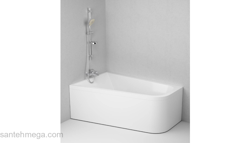 Ванна акриловая левосторонняя 160х100 см AM.PM Spirit W72A-160L100W-A2. Фото