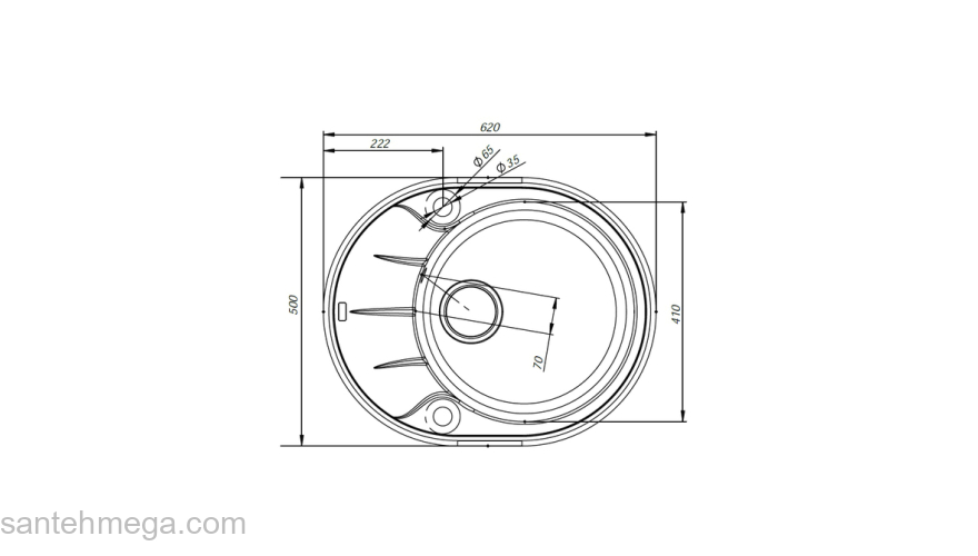 Мойка кухонная IDDIS Kitchen G K09S621i87. Фото