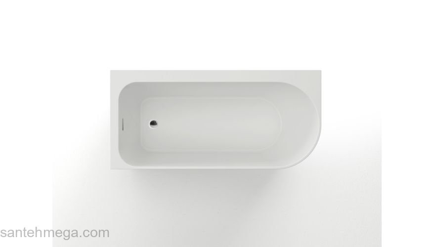 Ванна акриловая Azario LUTON 1700x800x580 пристенная, в комплекте с сифоном и металлической рамой, левая, белая LUT17080 L. Фото