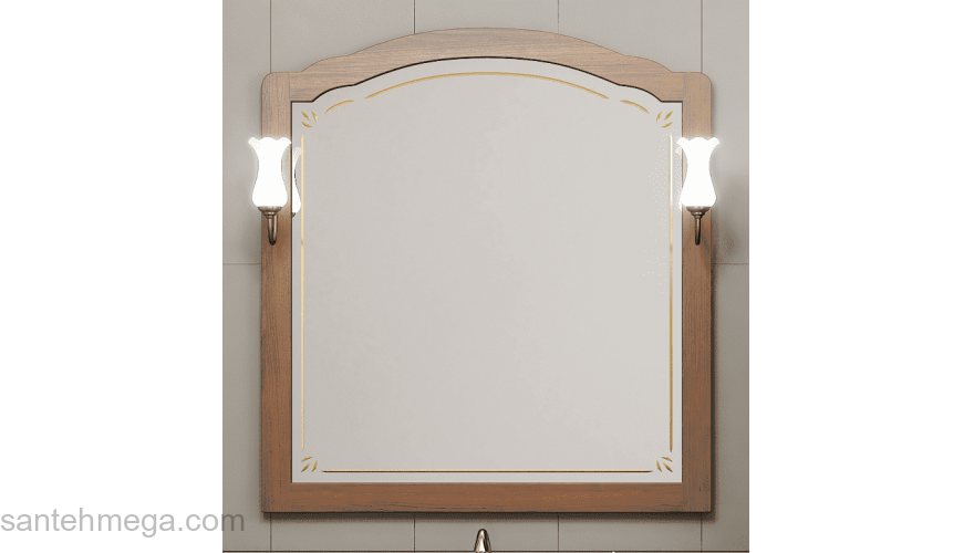 Зеркало со светильниками OPADIRIS Лоренцо 100 нагал. Фото