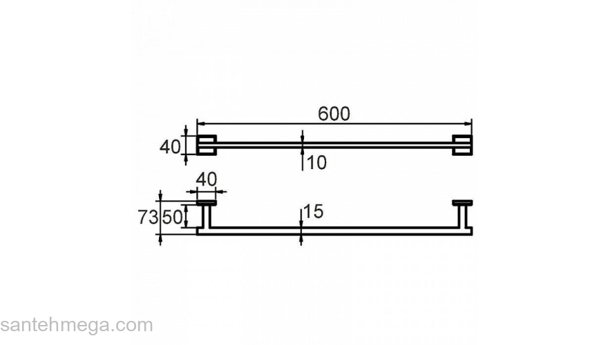 Полотенцесушитель сплав металлов Labrador Milardo LABSM10M49 для ванной комнаты. Фото