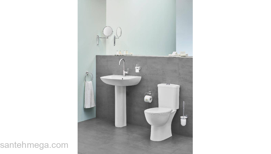 GROHE 23760000 BauEdge Смеситель для раковины со сливным гарнитуром, L-Size. Фото