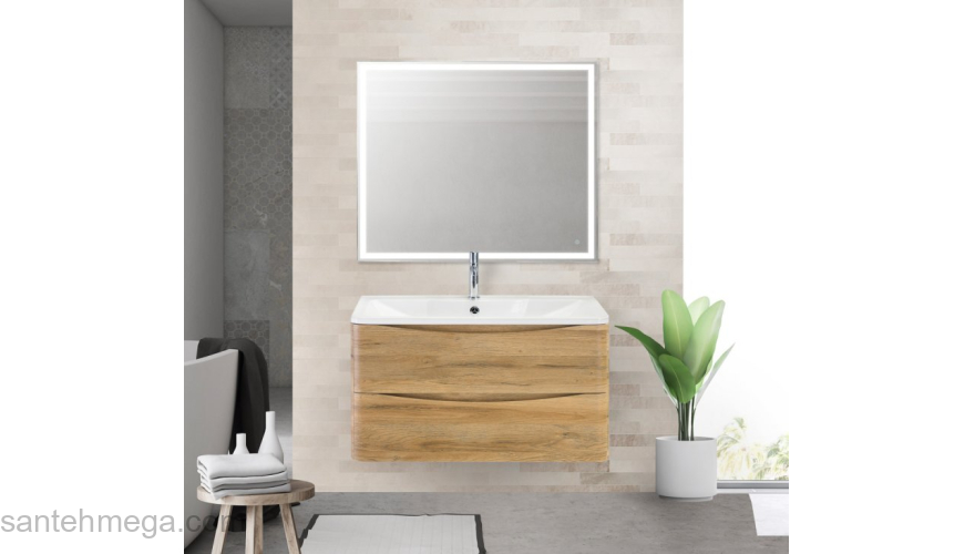 Тумба под раковину подвесная BELBAGNO ACQUA-1200-2C-SO-RR Rovere Rustico. Фото