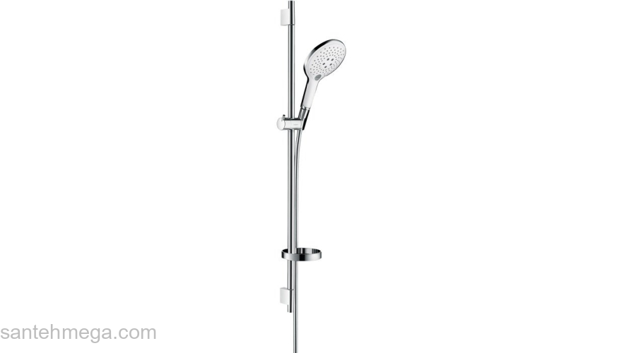 Душевой гарнитур Hansgrohe Raindance Select 150 3iet 90cm белый/хром 27803400. Фото