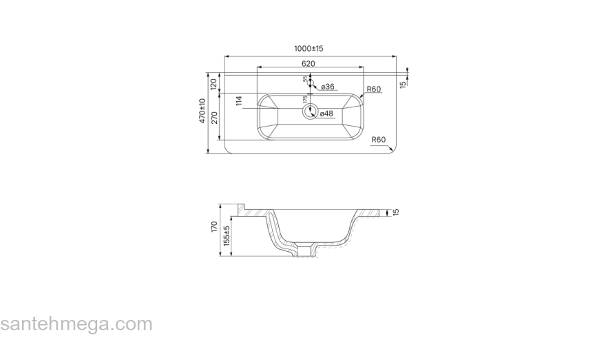 Тумба с умывальником подвесная 100 см темно-серый Edifice IDDIS EDI10D0i95K  подходит умыв. 0101000i28. Фото