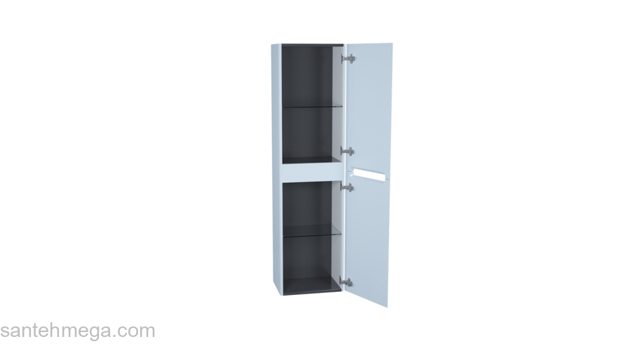 Пенал подвесной 40 см голубой Edifice IDDIS EDI40B0i97. Фото