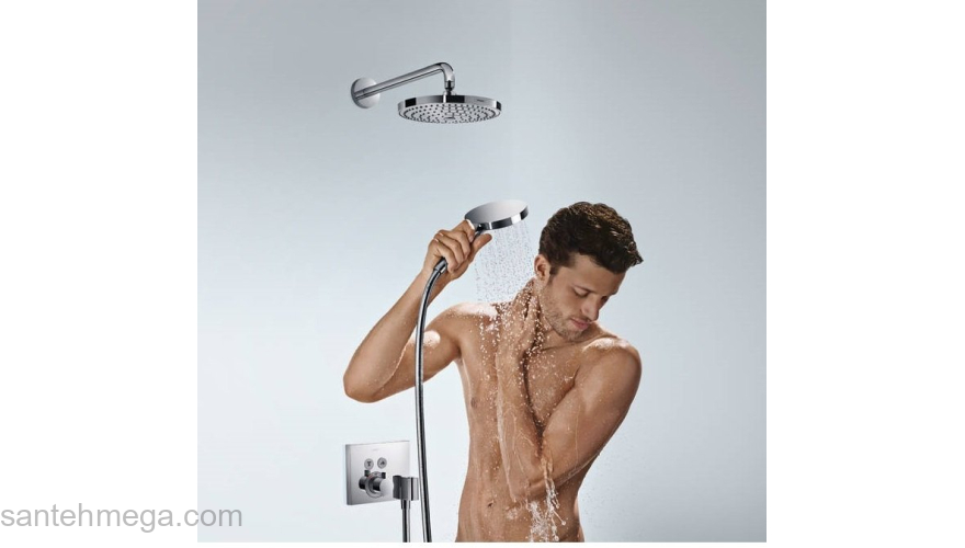 Верхний душ Hansgrohe Raindance Select 2jet хром 26466000. Фото